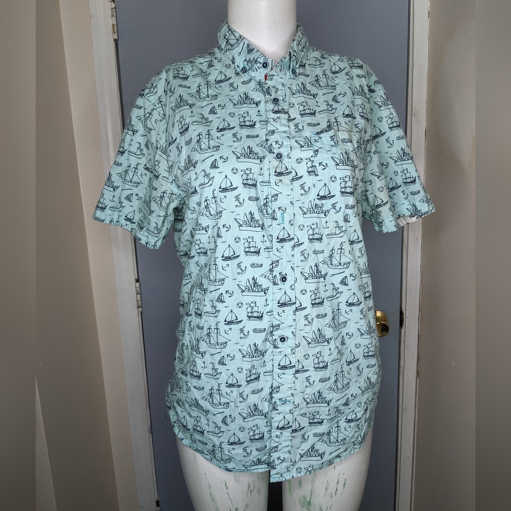 Set of Blue Button Up Shirts